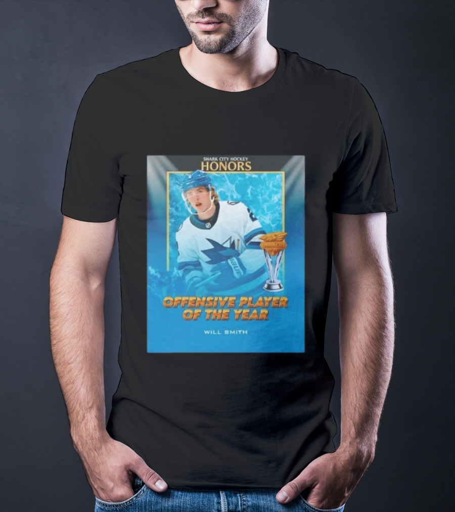 Shark City Hockey Honors Offensive Player Of The Year Will Smith San Jose Sharks T-Shirt