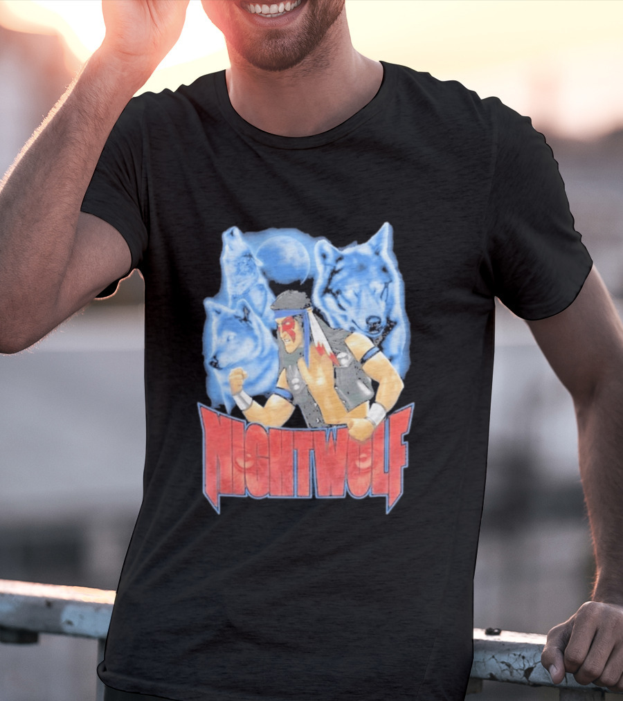 Nightwolf Mortal Kombat Klassic Ultimate MK3 Wolves Moonfighter T-Shirt