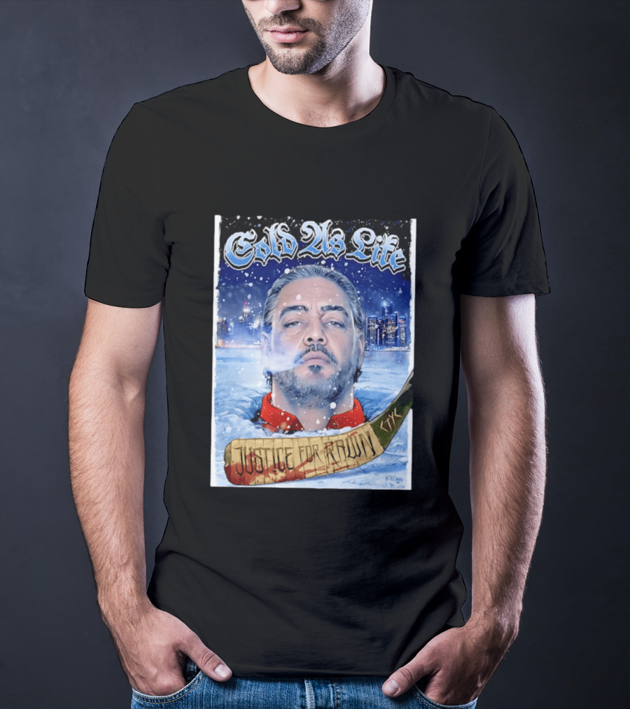 Justice For Pawn Cold As Life Cityscape Hockey Stick T-Shirt