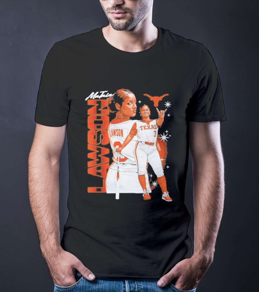 Mataia Lawson Texas Longhorns Softball Player Number 3 T-Shirt