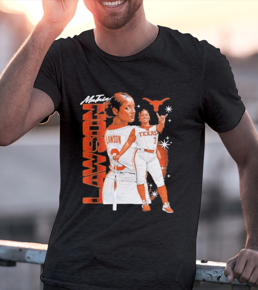 Mataia Lawson Texas Longhorns Softball Player Number 3 T-Shirt