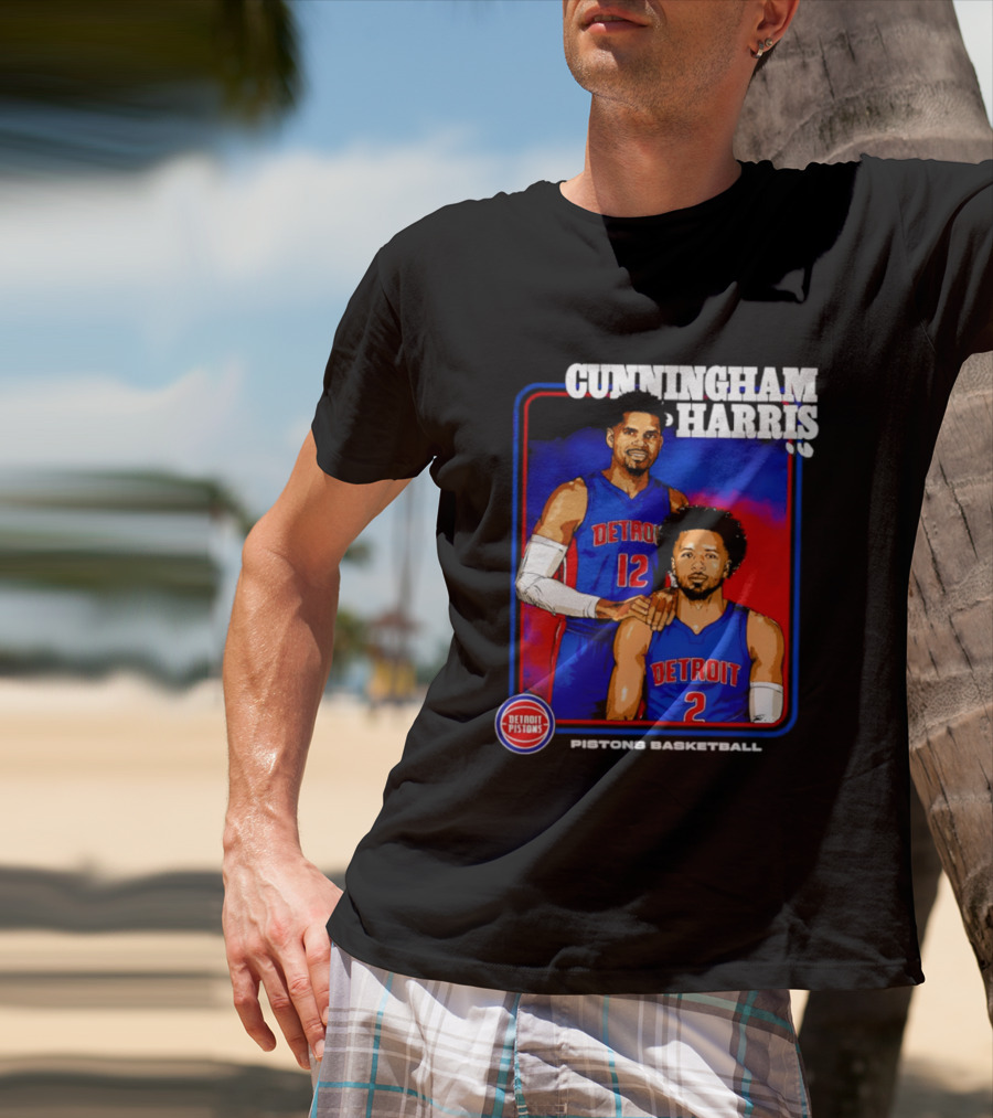 Cunningham Harris Detroit Pistons Basketball 2026 T-Shirt