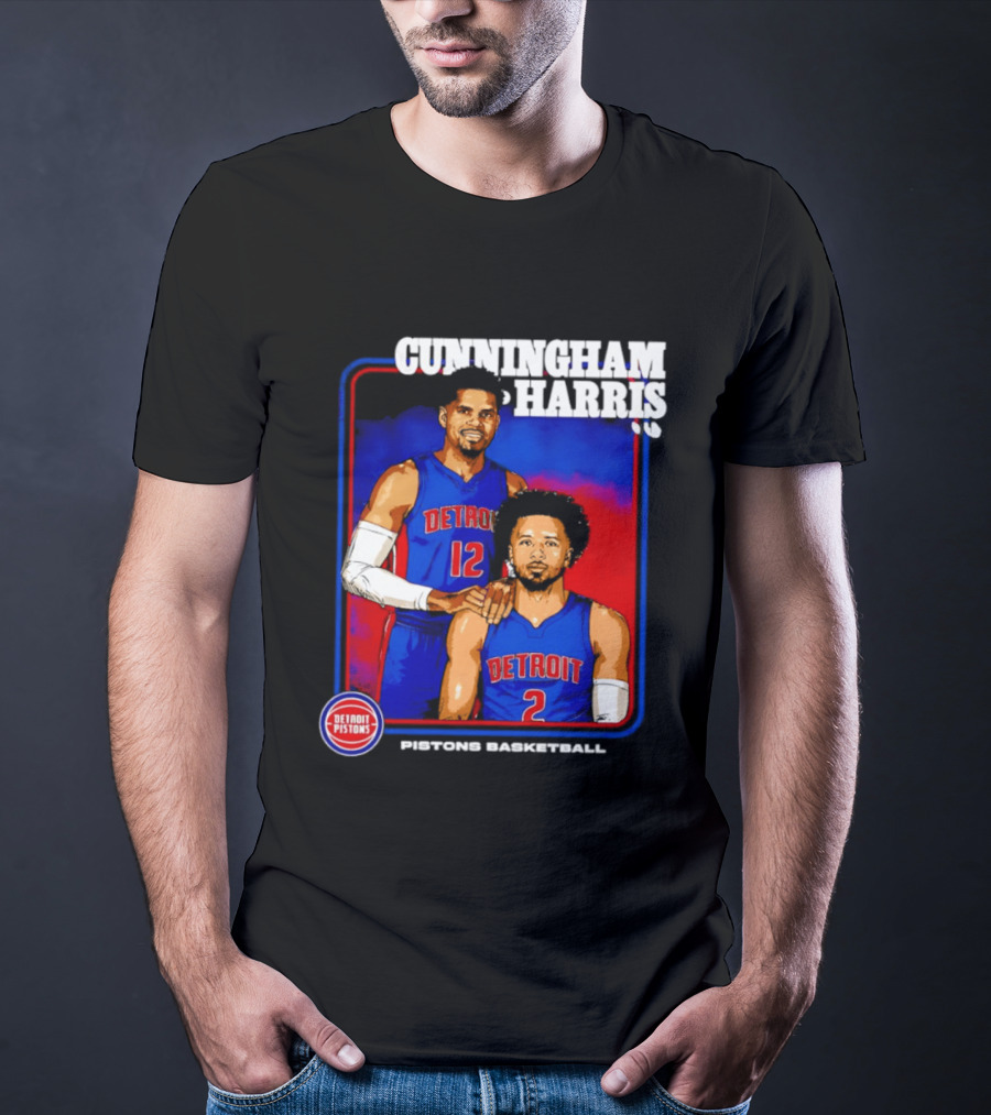 Cunningham Harris Detroit Pistons Basketball 2026 T-Shirt
