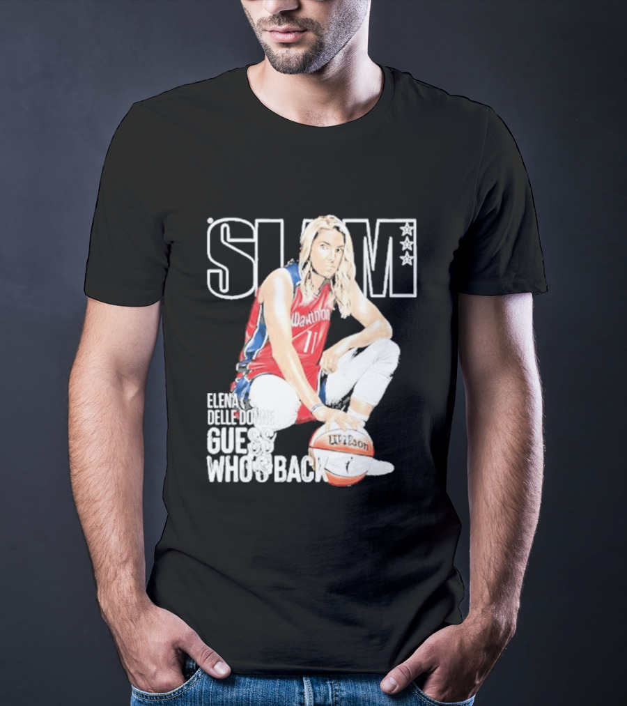 Elena Delle Donne Guess Who's Back Slam 238 Washington Basketball T-Shirt