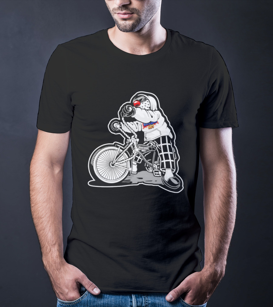 Foos Gone Wild Lowrider Bike Masked T-Shirt