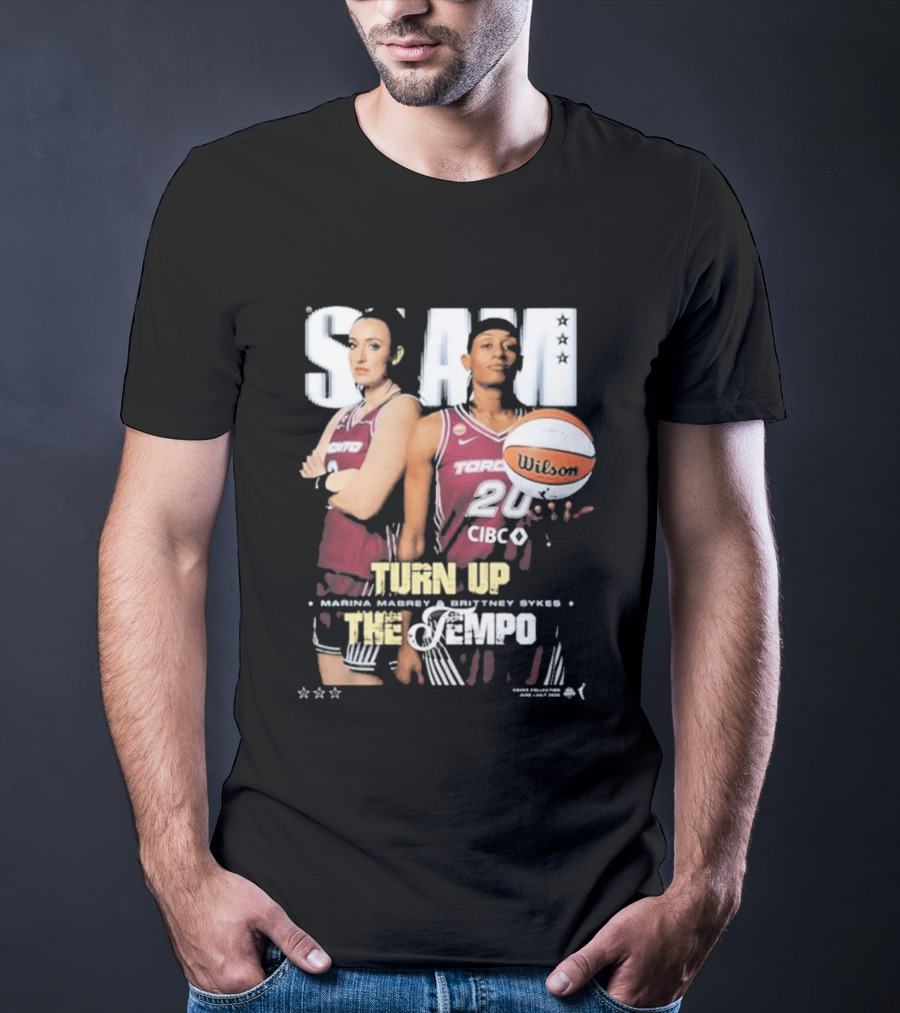 Slam 262 Turn Up The Tempo Marina Mabrey Brittney Sykes Toronto CIBC T-Shirt