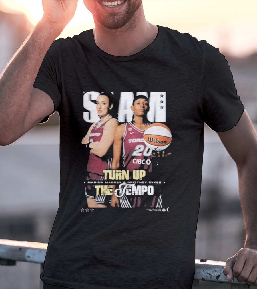 Slam 262 Turn Up The Tempo Marina Mabrey Brittney Sykes Toronto CIBC T-Shirt