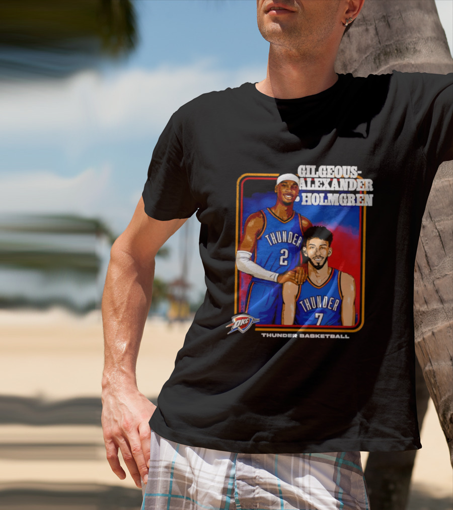 Gilgeous Alexander Holmgren Thunder Basketball Oklahoma City NBA T-Shirt