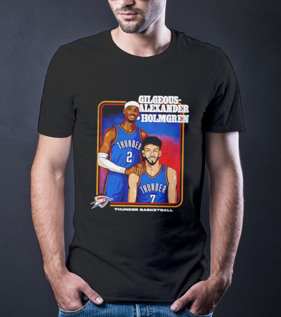 Gilgeous Alexander Holmgren Thunder Basketball Oklahoma City NBA T-Shirt