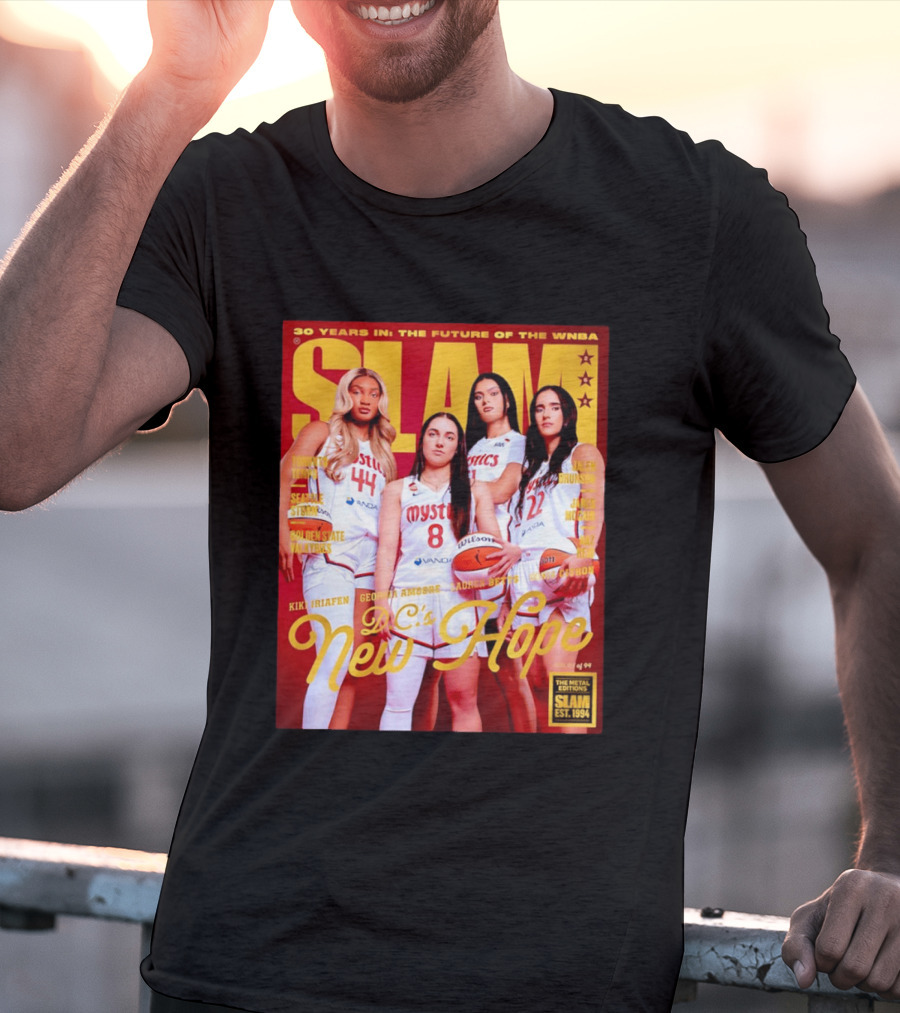 SLAM Gold Edition 30 Years WNBA Future D.C.'s New Hope Mystics T-Shirt