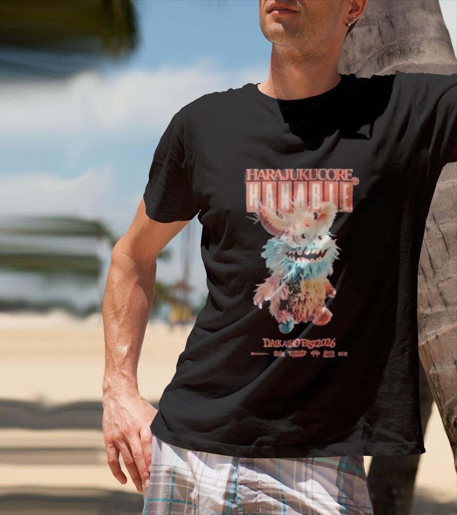 Harajukucore Hanabie Daikaiho Fest 2026 Anime Monster Tokyo Japan T-Shirt