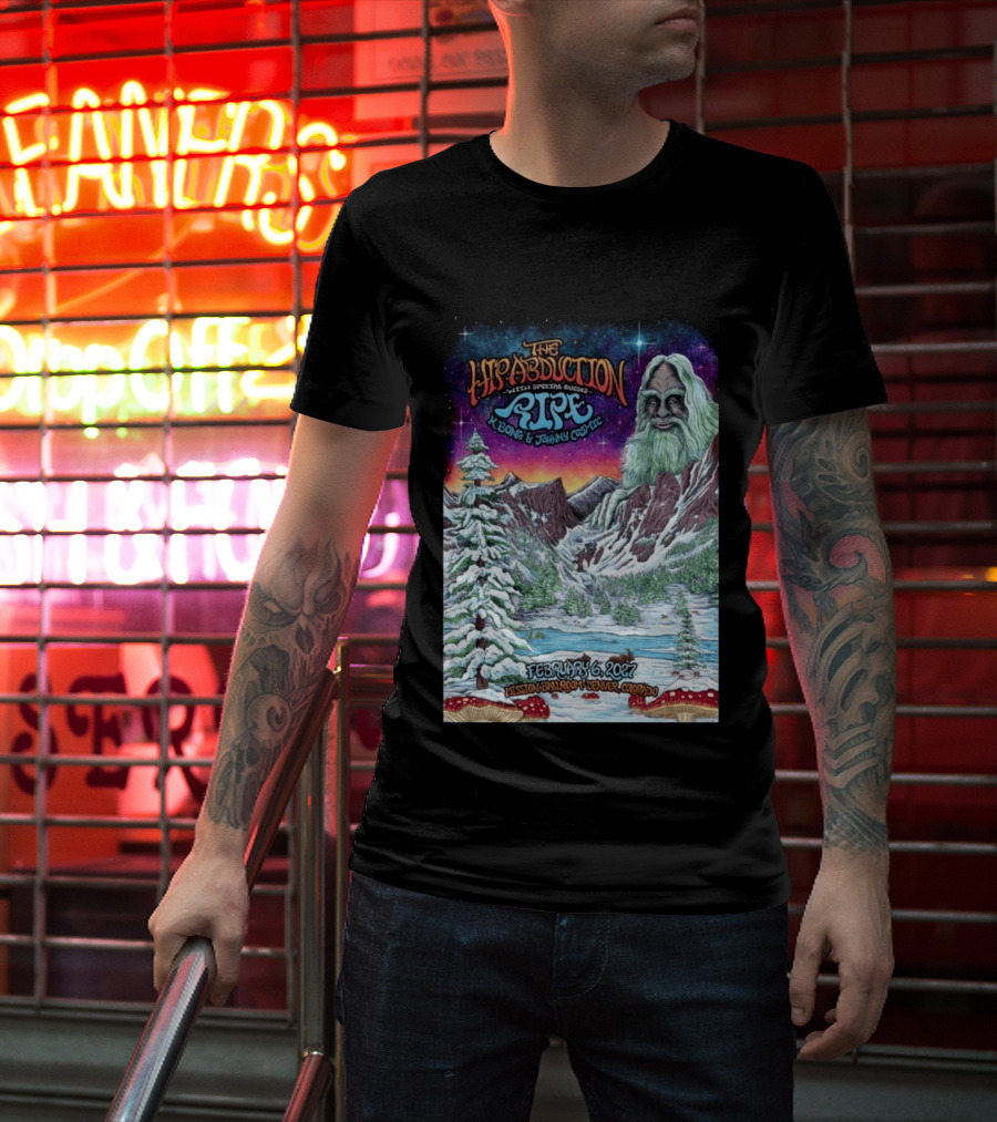 The Hip Abduction Pipe K Bong Johnny Cosmic Mission Ballroom February 6 2027 Denver Colorado T-Shirt