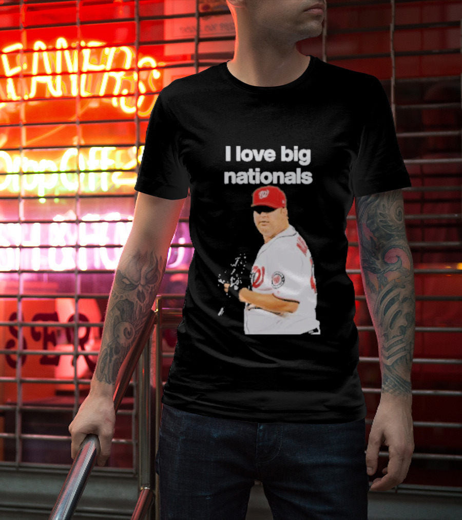 I Love Big Nationals Baseball Matt Albers T-Shirt