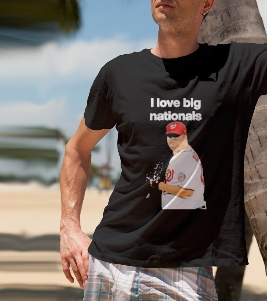 I Love Big Nationals Baseball Matt Albers T-Shirt