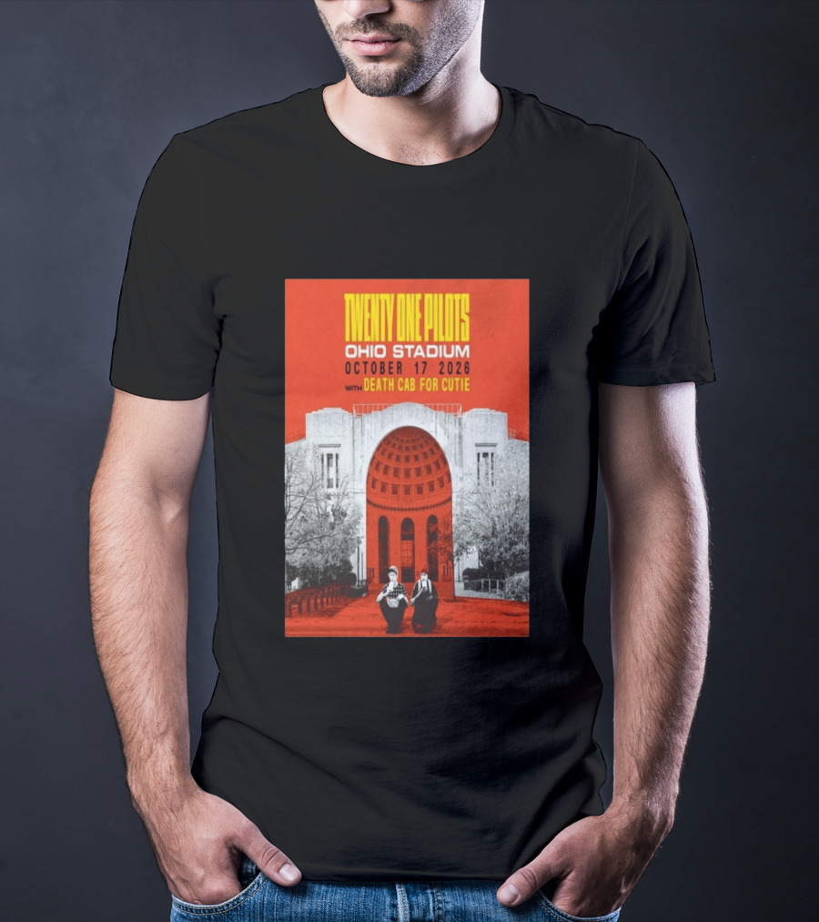 Twenty One Pilots Ohio Stadium October 17 2026 With Death Cab For Cutie T-Shirt