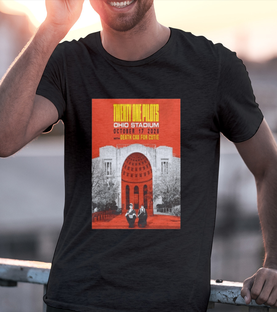 Twenty One Pilots Ohio Stadium October 17 2026 With Death Cab For Cutie T-Shirt