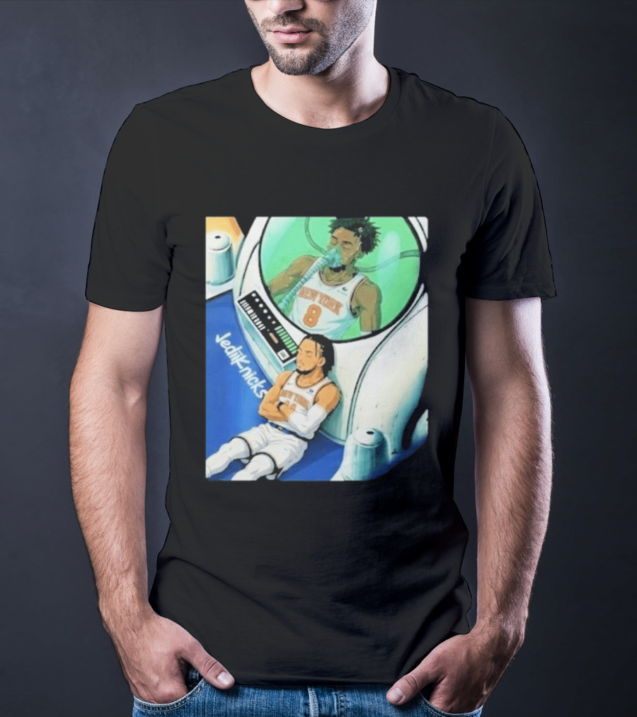 Jalen Brunson OG Anunoby New York Knicks 2026 Jedi+Knicks T-Shirt