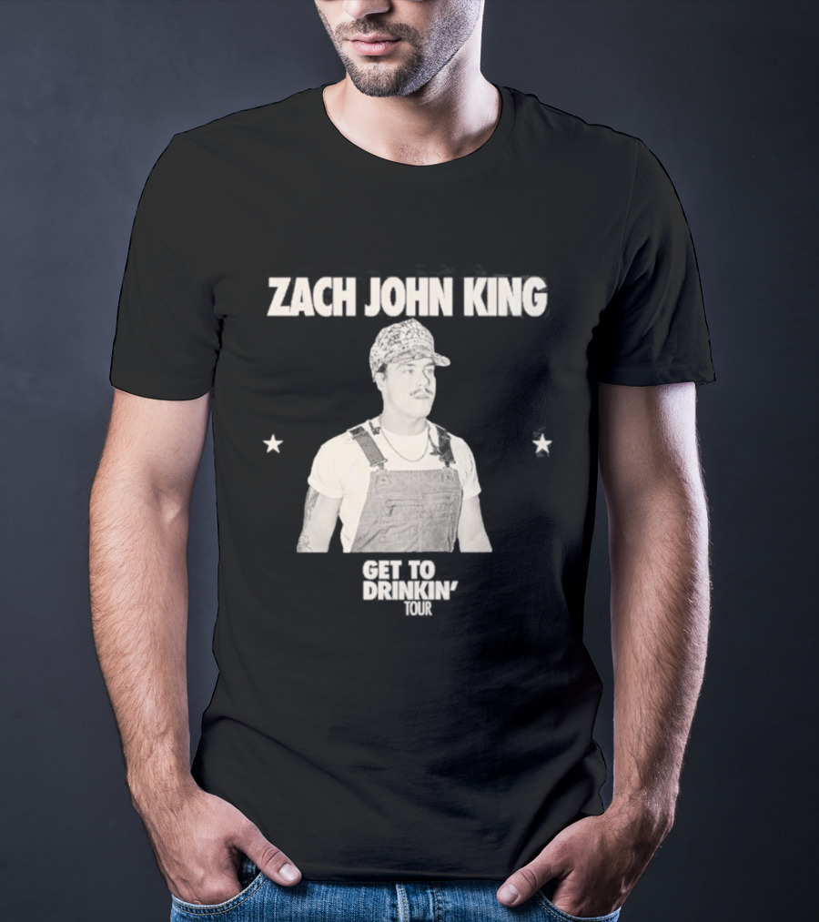 Zach John King 2026 North America Tour Get To Drinkin' Schedule T-Shirt