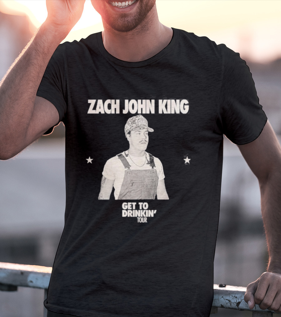 Zach John King 2026 North America Tour Get To Drinkin' Schedule T-Shirt