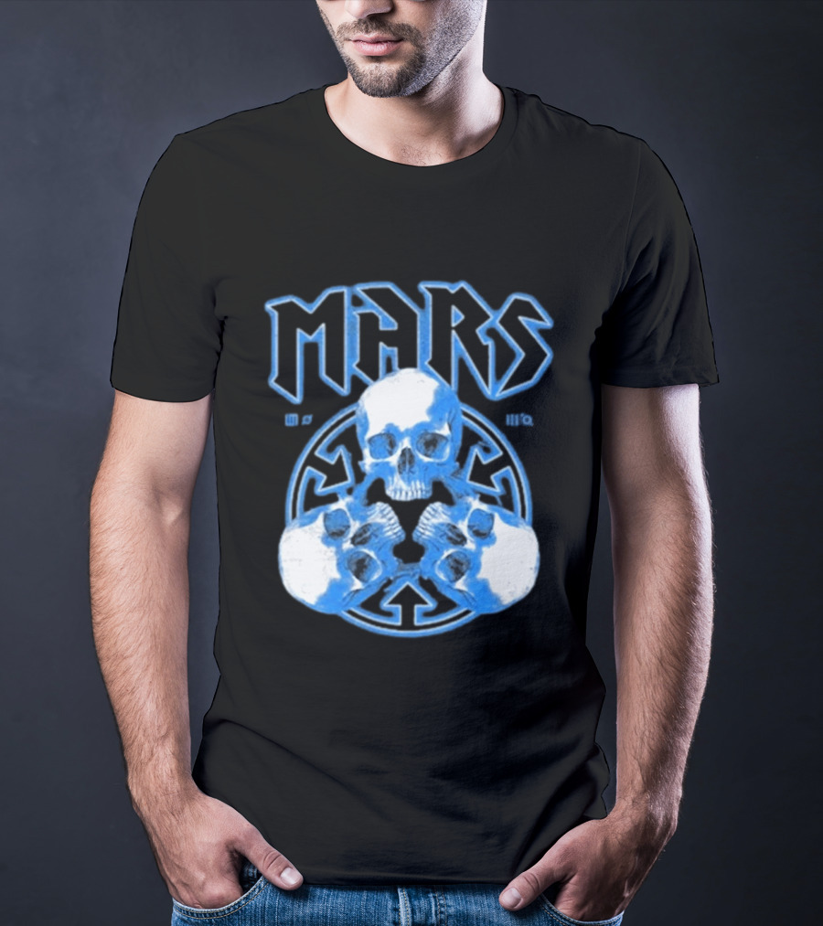 Thirty Seconds To Mars Blue Skulls European Tour 2027 T-Shirt