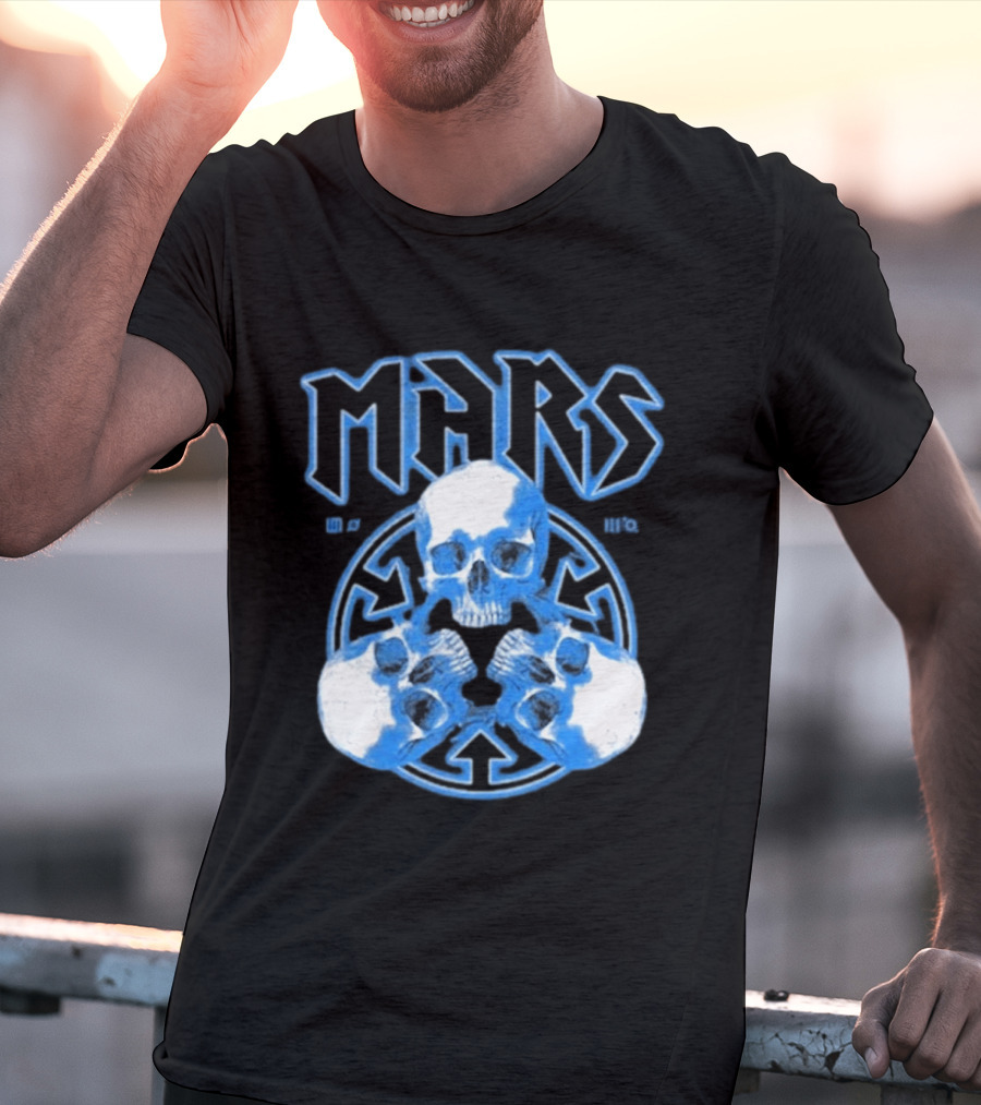 Thirty Seconds To Mars Blue Skulls European Tour 2027 T-Shirt