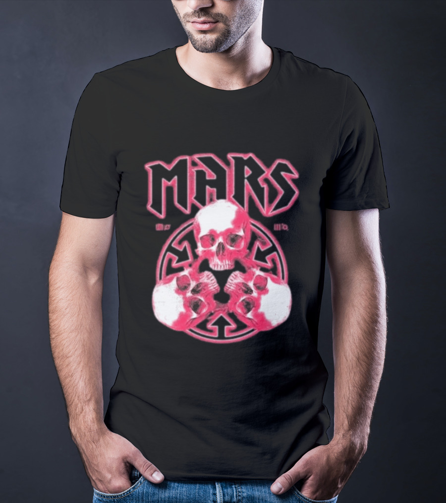 Thirty Seconds To Mars 2027 European Tour Red Skulls MARS T-Shirt