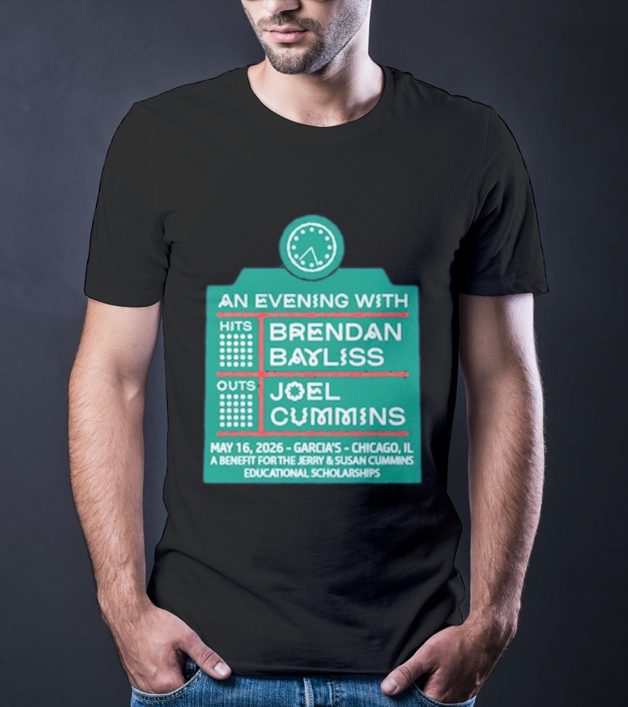 An Evening With Brendan Bayliss And Joel Cummins Garcia's Chicago May 16 2026 Benefit Event T-Shirt