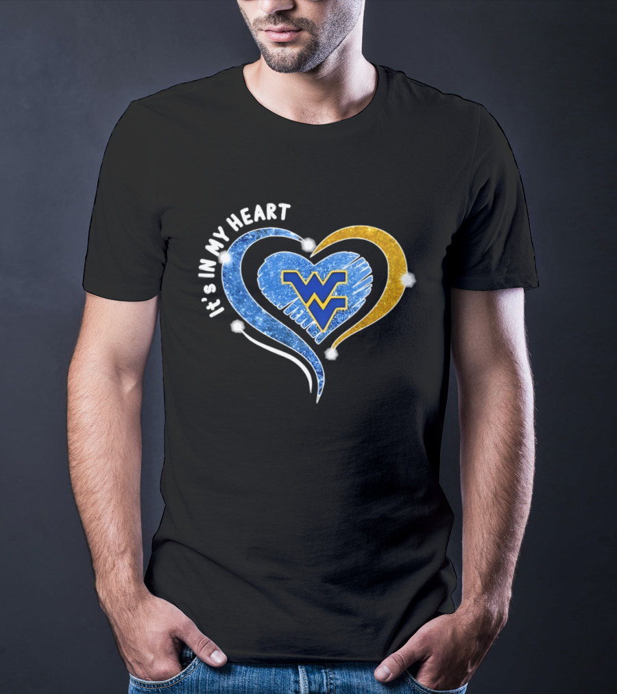 West Virginia Mountaineers WVU It's In My Heart Football 2026 T-Shirt