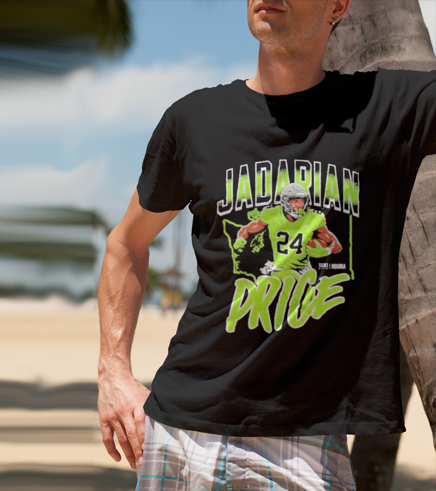 Jadarian Price 24 Seattle Football Running Back T-Shirt