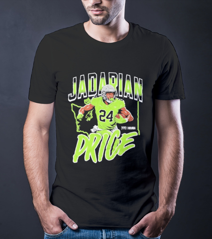 Jadarian Price 24 Seattle Football Running Back T-Shirt