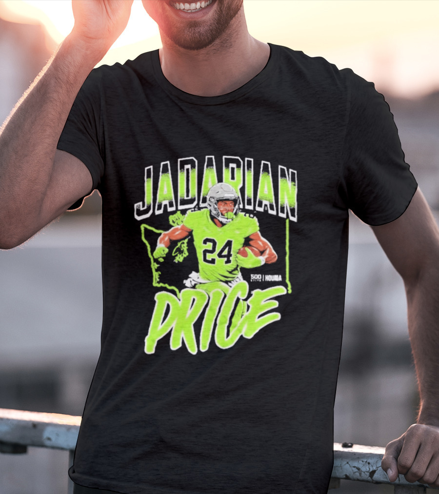 Jadarian Price 24 Seattle Football Running Back T-Shirt