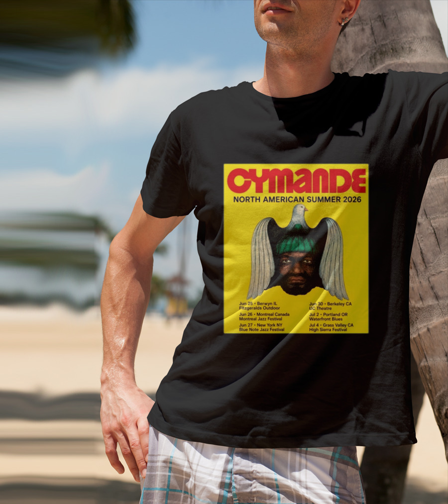 Cymande North American Summer 2026 Tour Dates And Locations T-Shirt