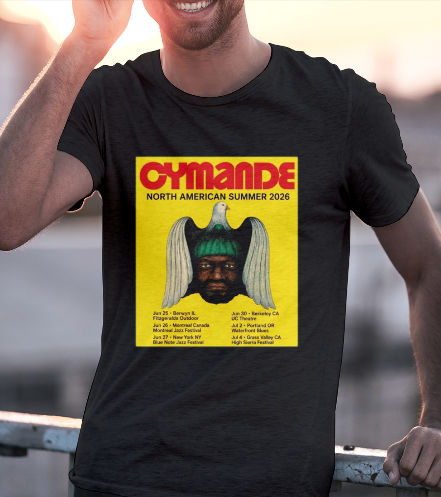 Cymande North American Summer 2026 Tour Dates And Locations T-Shirt