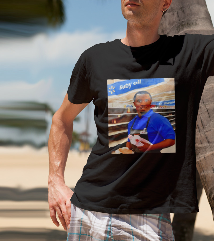 Walmart Baby Oil Diddy Employee Aisle T-Shirt