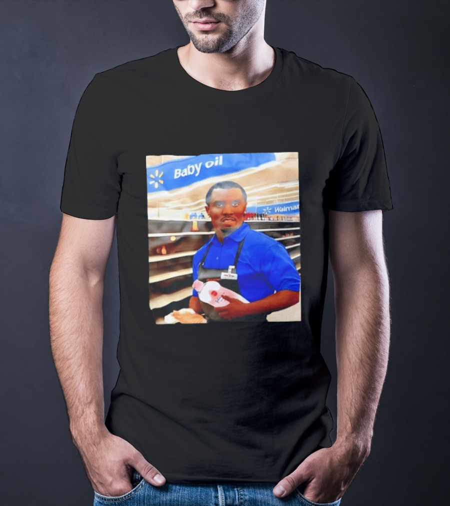 Walmart Baby Oil Diddy Employee Aisle T-Shirt