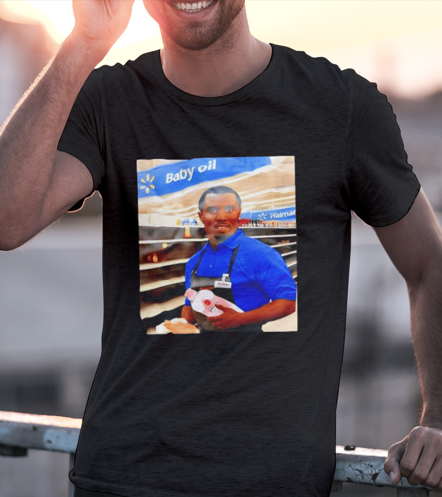 Walmart Baby Oil Diddy Employee Aisle T-Shirt