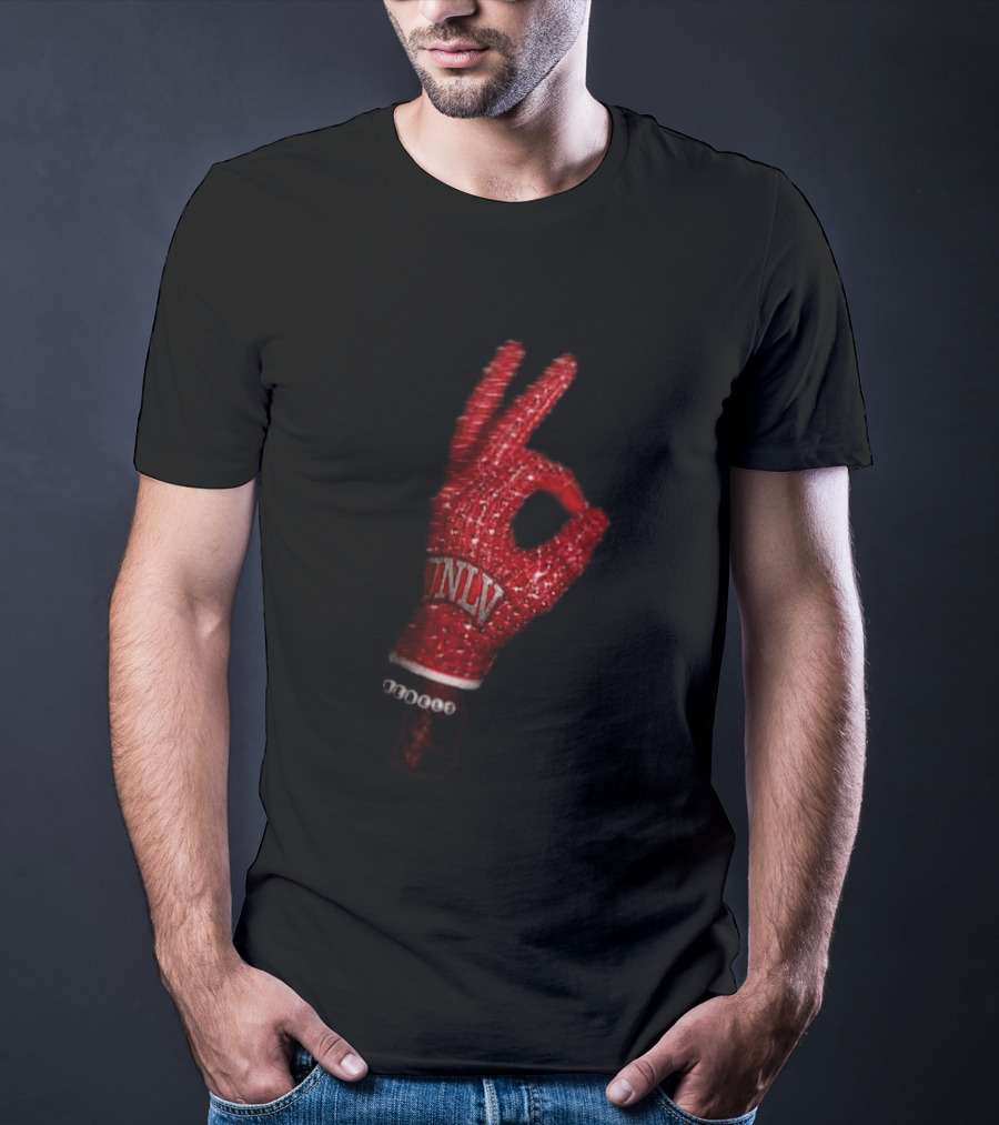 Drake Iceman UNLV Rebels Red Glove Two Sided T-Shirt