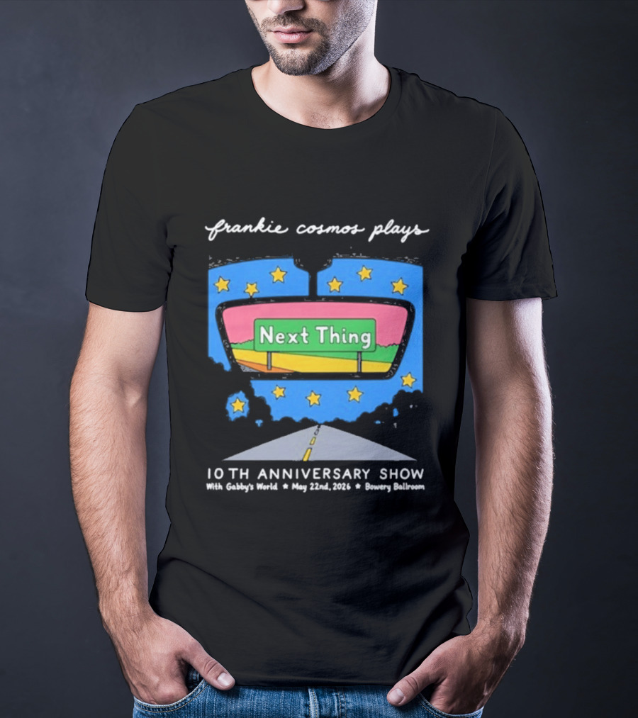 Frankie Cosmos 10th Anniversary Show May 22 2026 Bowery Ballroom Next Thing Live Performance T-Shirt
