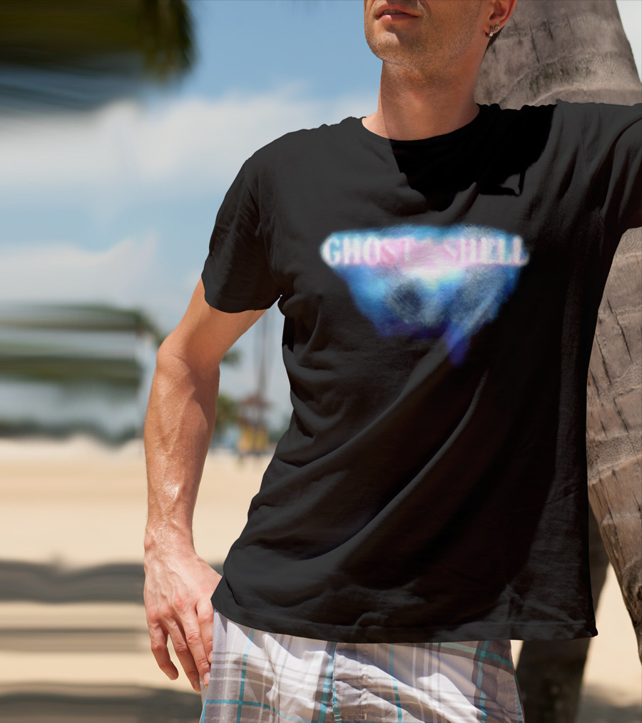 Ghost In The Shell Blue Illusion Polka Dot T-Shirt