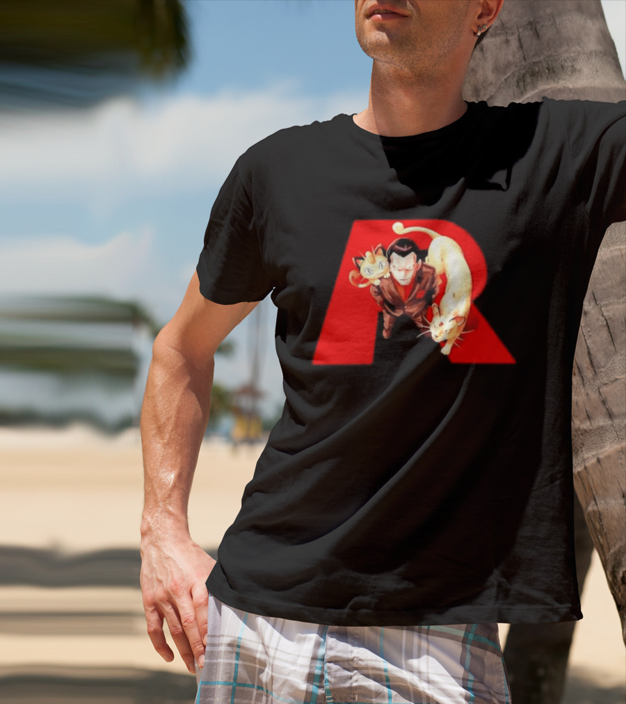 Giovanni Team Rocket Meowth Persian Pokémon Anime Fanart T-Shirt
