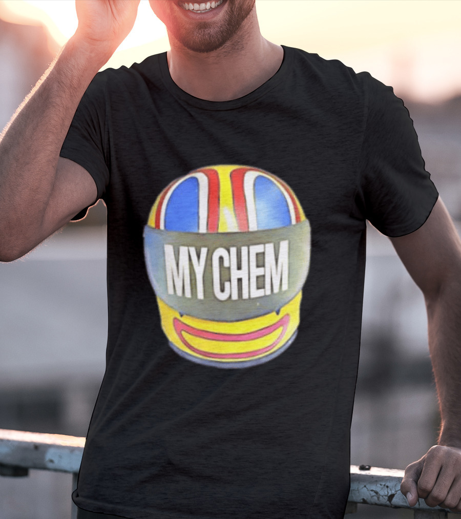My Chem Helmet My Chemical Romance Music Lover Vibrant Racing T-Shirt