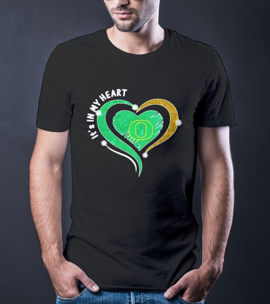 Oregon Ducks Heart 2026 Football Fan Pride T-Shirt