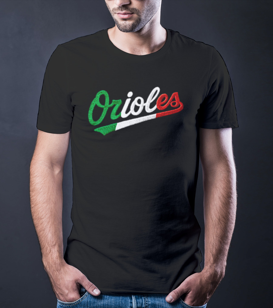 Orioles Italian Heritage Night Giveaway 2026 Flag T-Shirt