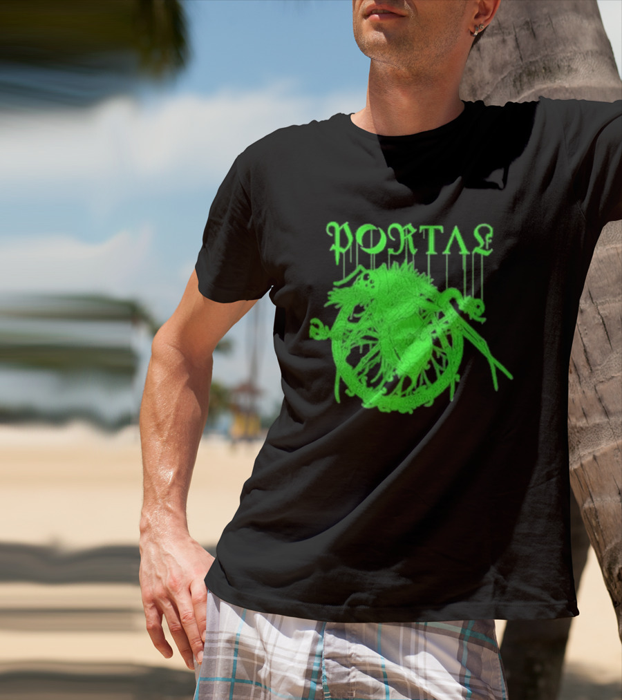 Portal Arachidonic Acid Sci Fi Creature Green Dripping T-Shirt