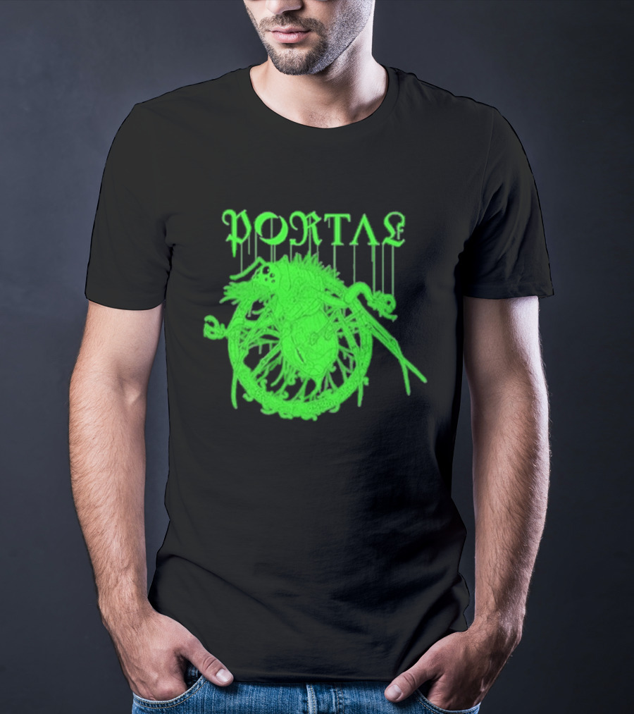 Portal Arachidonic Acid Sci Fi Creature Green Dripping T-Shirt