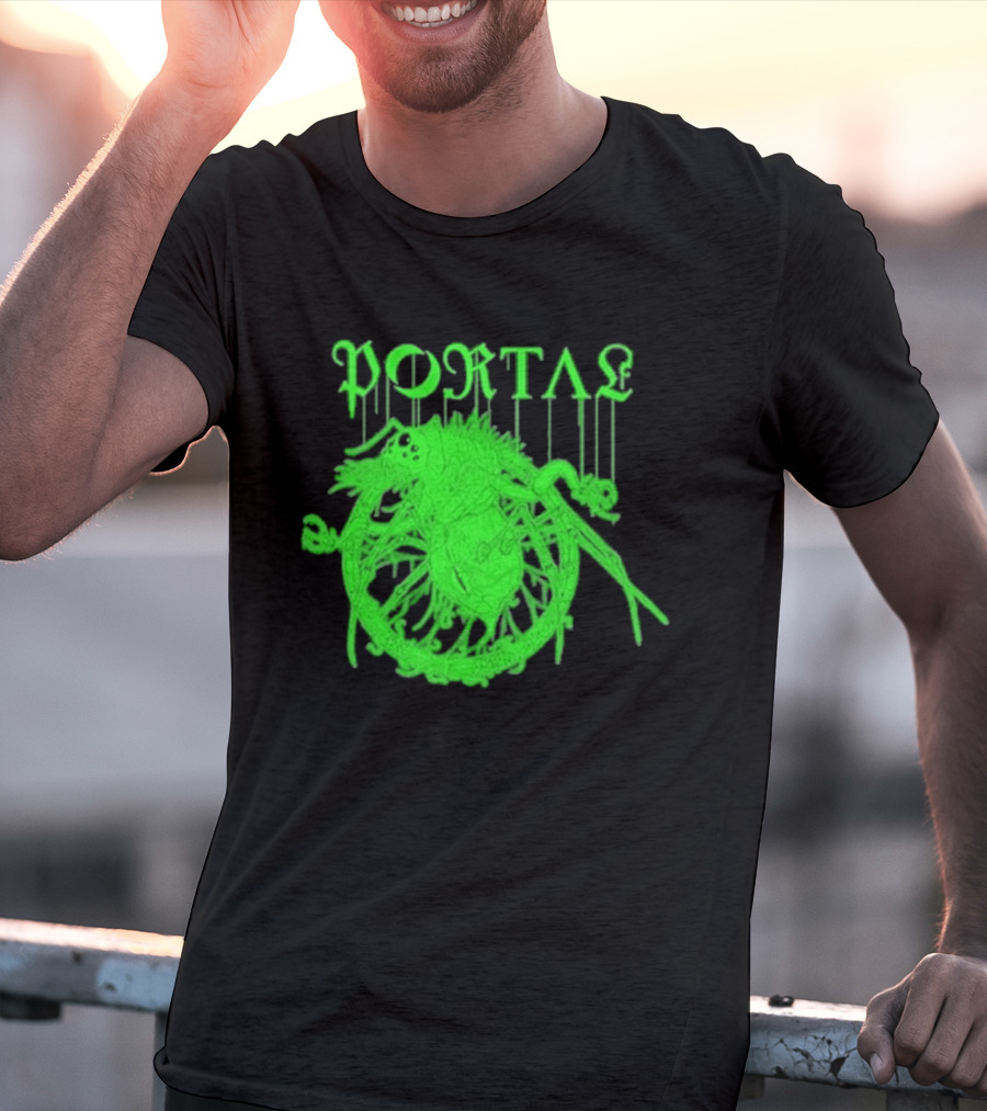 Portal Arachidonic Acid Sci Fi Creature Green Dripping T-Shirt