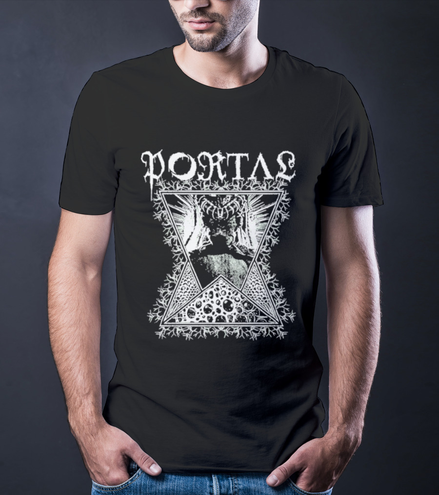 Portal Vexation Symmetrical Hourglass Winged Snowflake T-Shirt