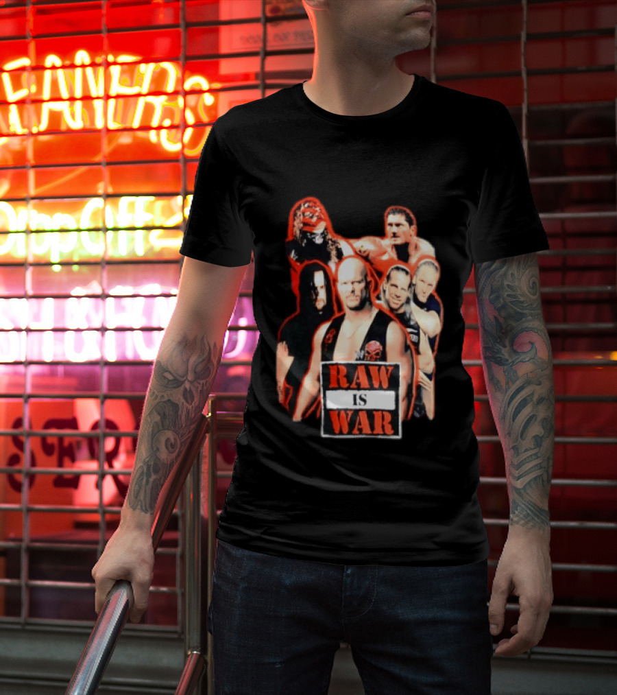 WWE Raw Is War Legends Kane Stone Cold Undertaker Shawn Michaels Triple H T-Shirt