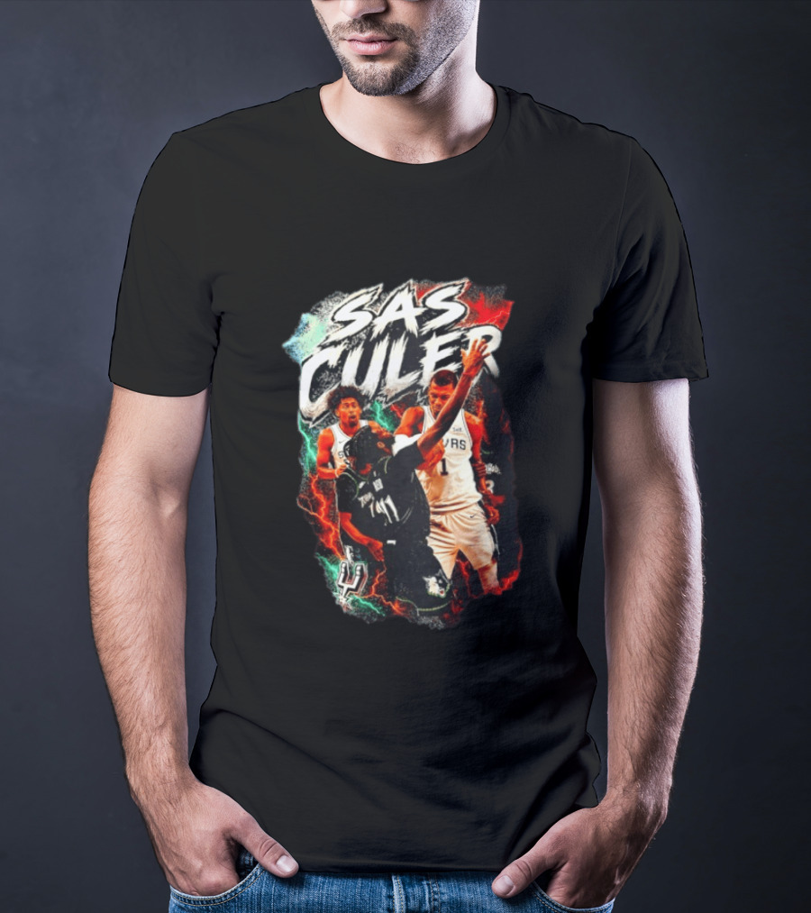 San Antonio Spurs SAS Culero NBA Basketball Dylan Harper Storm T-Shirt