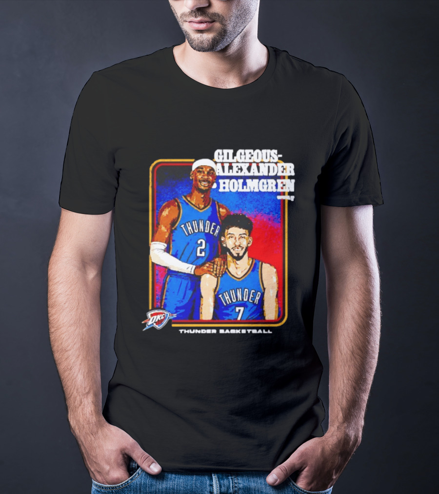 Gilgeous Alexander Holmgren OKC Thunder Basketball Step Brothers T-Shirt